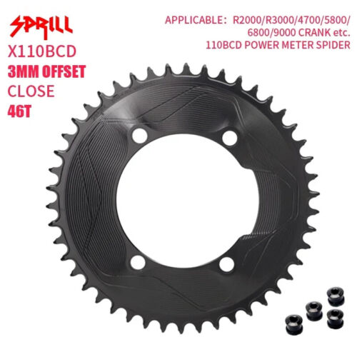 110BCD Bike Closed Chainring 3mm Offset 9/10/11/12s Regular Single ChainWheel - Picture 24 of 41