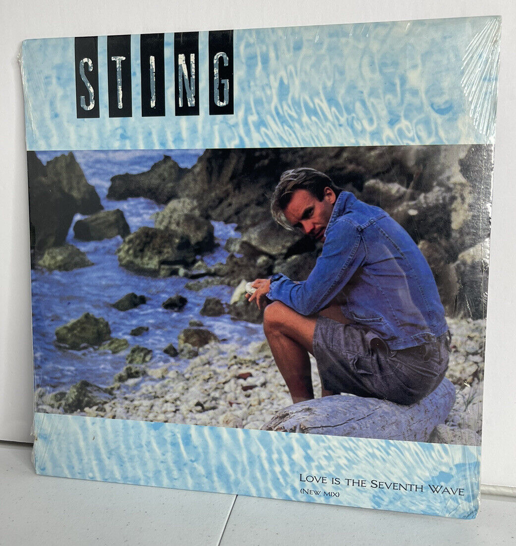 STING Love Is The Seventh Wave (New Mix) SEALED 12” Single (1985, A&M, SP-12153)
