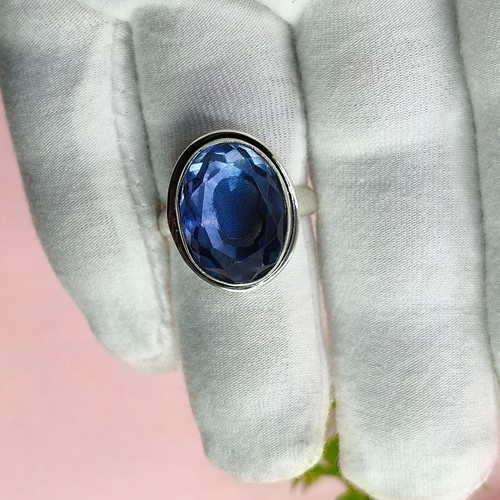 Iolith Ring, 925 Sterling Silber, Handarbeit Statement Ring, schöner Ring - Bild 2 von 5
