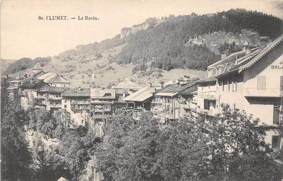 Old postcard 73 FLUMET LE RAVIN