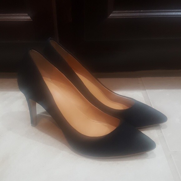 J. Crew FACTORY en daim noir talons-Taille 7 J. Crew FACTORY en daim noir talons-Taille 7