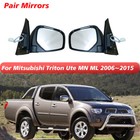 <!--F#f_0-->Pair Electric Door Mirror Chrome For Mitsubishi Triton Ute MN ML 2006~2015<!--F/-->