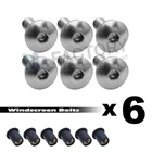 Titanium Windscreen Bolts Screws Kit 6pcs For Honda CBR1100XX Blackbird 97 98-06