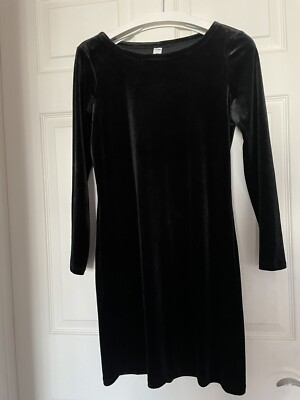 old navy long sleeve velvet dress Long-Sleeve Velour Mini Dress