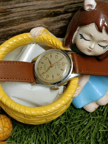 AUTHENTIC FELCA SWISS 17 JEWELS WINDING UNISEX ADULT PATINA DIAL VINTAGE WATCH - Picture 12 of 24
