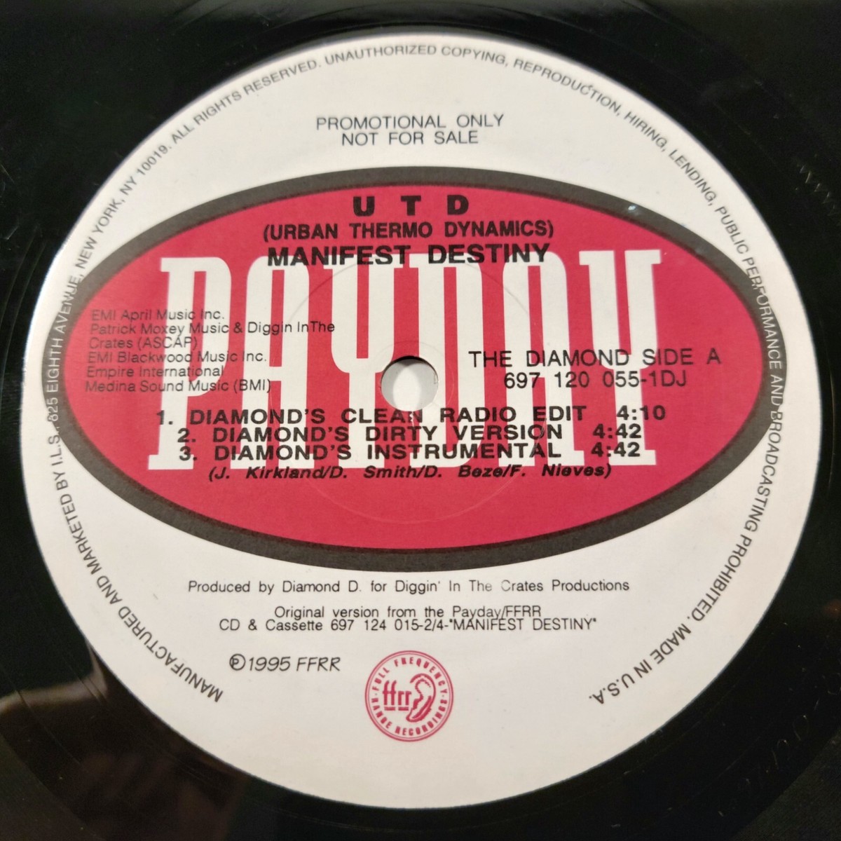希少盤CD『Manifest Destiny/UTD』 U.T.D. (URBAN THERMO DYNAMICS) - Manifest Destiny - EBBTIDE