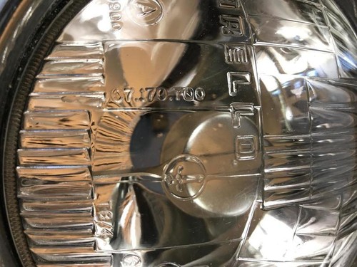FIAT 500 F,L,R HEADLAMP Carello W/ FRAME faro Carello con cornice ORIGINAL NOS! - Foto 6 di 11