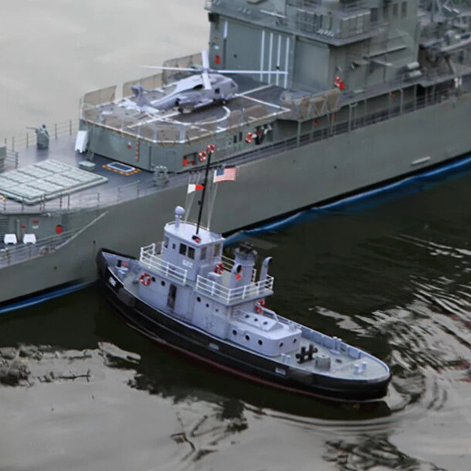 Tug 308 mm Scale 1:96 RC Model Kit Tug Working Boat DIY Adult Model USA - Image 4 of 4