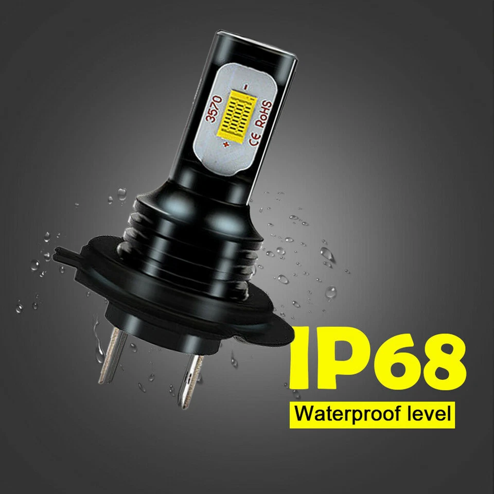 LED Headlight Bulbs For Yamaha YZF-R3 2015 2016 2017 6000K WHITE High Power Qty2 - Image 4 of 4