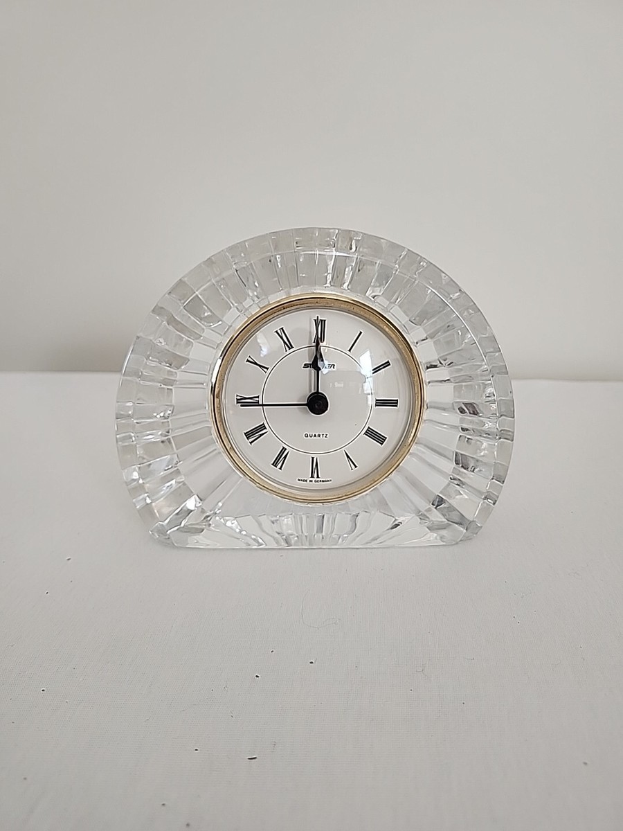 Staiger Half Noon Quartz Crystal Clock, Germany, Vintage | eBay