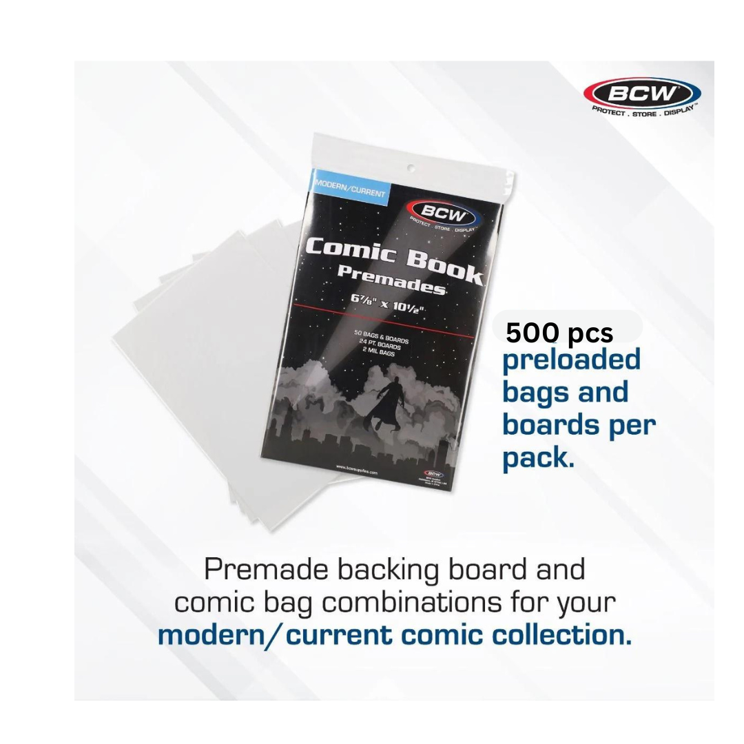 BCW Comic Book Bags (Modern/Current) And Boards (100 Pack) Acid - Foto 8