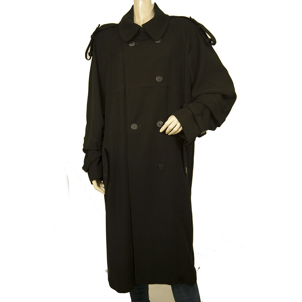 Maura Styled By Claudia Sträter Black Trench Double Breasted Long Coat size  44 | eBay