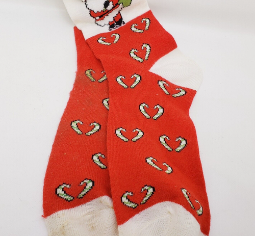 Vintage Target Christmas Socks Pair of Santa Stockings 1989 Size 9-11 - Picture 4 of 12