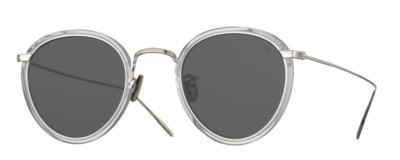 Occhiali Da Sole Eyevan 7285 717 E 2030 Argento Unisex Nuovi e Autentici