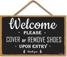 Remove Your Shoes Sign, Please Remove Your Shoes Wood Sign, Wall Black-10