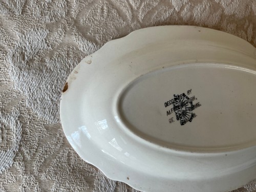 Incoronazione di Edoardo VIII 1937 Targa ovale commemorativa 9 1/2" J & G Meakin - Foto 3 di 5