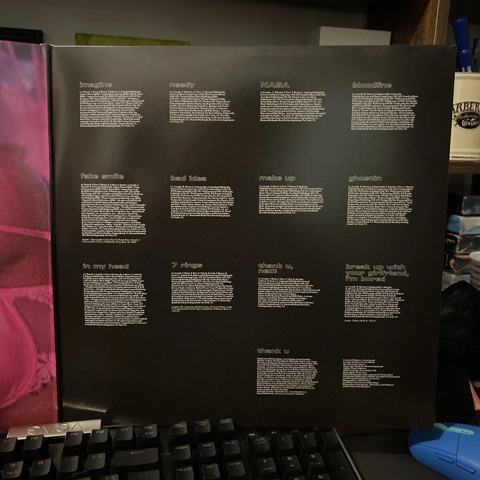 Ariana Grande Thank U Next Exclusive Clear Pink Color Vinyl LP Foto 4 de 4