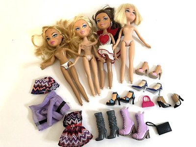 Bratz MGA 2001 Cloe & Jade w/ TWO Cases and Accessories-6 Dolls SEE ALL PICTURES