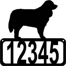 Bernese Mountain Dog Dog House Address Sign - Made in USA
