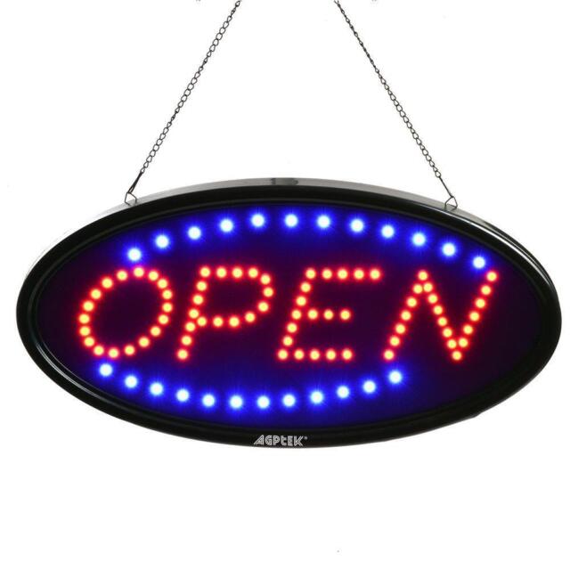 Voyant d'ouverture de la fenêtre de publicité "Light Up Open Business Neon"