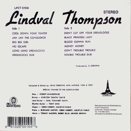 LINVAL THOMPSON Cool Down NEW 2010s LP Dub Vinyl Puce Pink Record Import Reissue - Picture 2 of 2