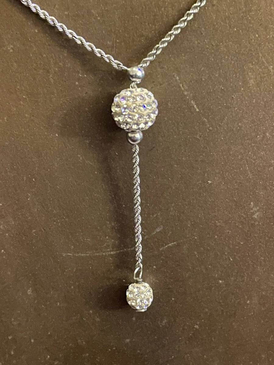 Sterling Silver Bolivia 925 AU Crystal Necklace