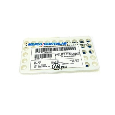 16 pcs Philips CWR06FA476KP Surface Mount 47uF 10V Polarized Mil Spec Capacitor