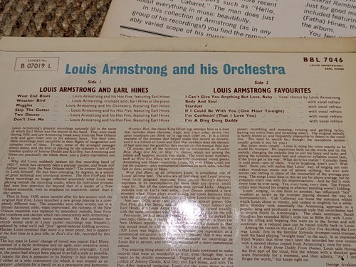 LOUIS ARMSTRONG Vinyl LPs X 4 - Imagen 7 de 10