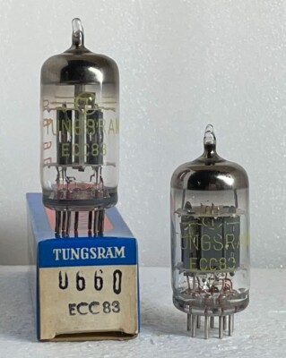 2 NOS Röhren  ECC83 12AX7 Tungsram  matched pair