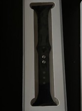 Silicone Sports replacement Watch Band Black Band For Apple Watch: S/M New
