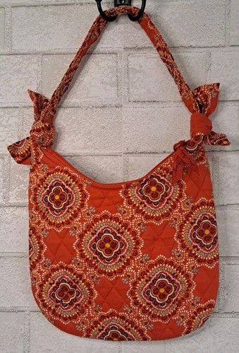 Vera Bradley Paprika Olivia Handbag Purse Medallion Small Zipper Cotton Quilted - Picture 2 of 4