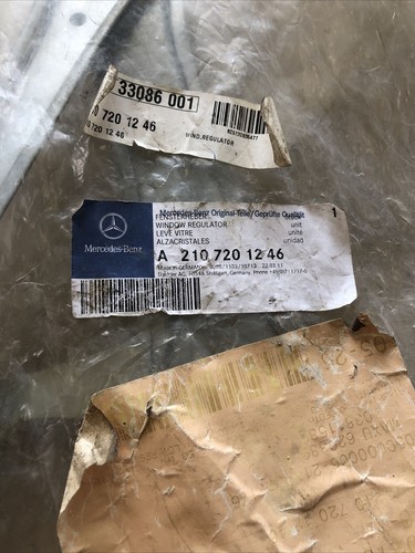 New Old Stock Genuine Mercedes-Benz Window Regulator Part #A 210 720 12 46. - Picture 11 of 12