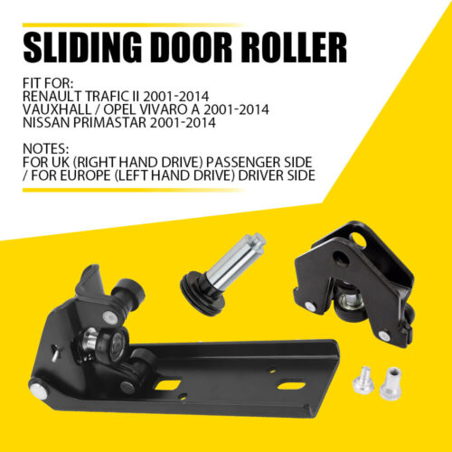 3PCS For Vauxhall Vivaro Door Roller Set Left Side 93451715 Mk2 X82 2014 - 2019 - Picture 15 of 20