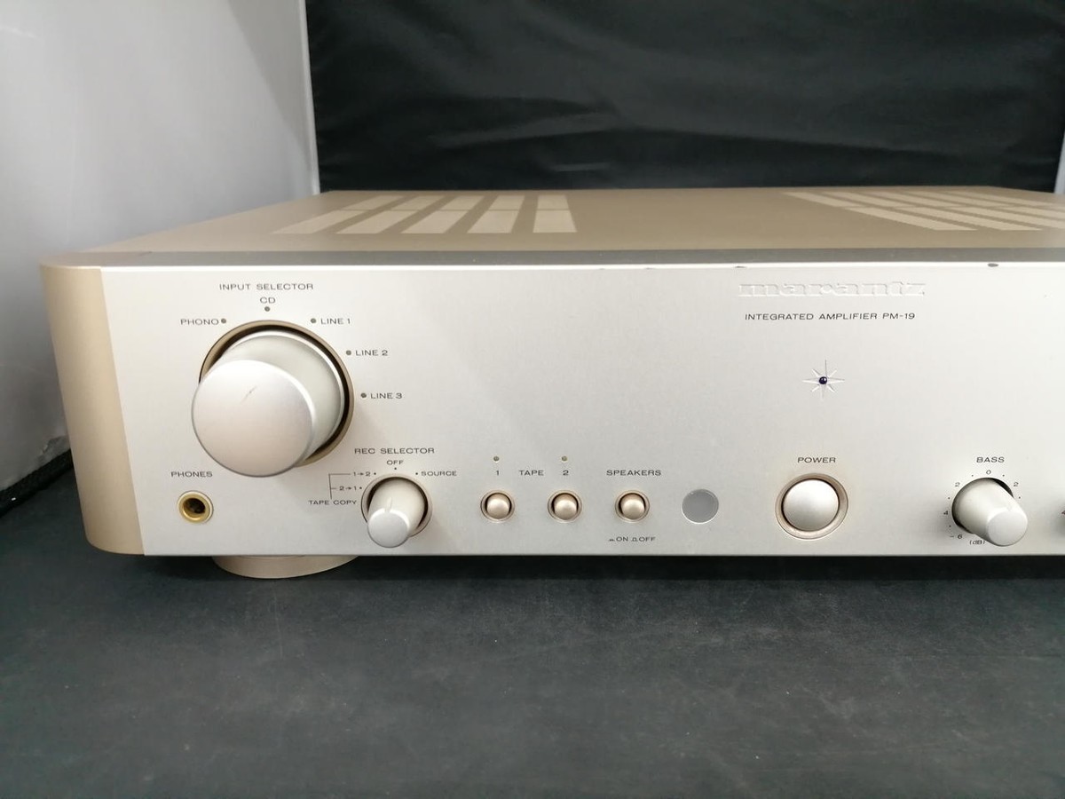 ［動作品］Marantz PM-19F プリメインアンプ MARANTZ Model PM-19F Integrated Amplifier-Silver 100W Good