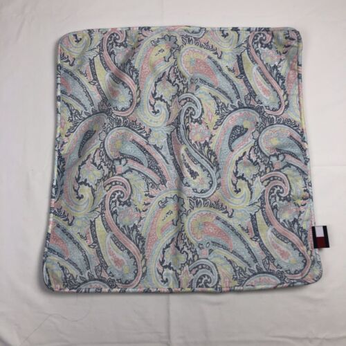 Tommy Hilfiger Paisley dekoratives quadratisches Überwurfkissen Bettwäsche Dekor 100 % Baumwolle - Bild 2 von 8