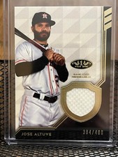 JOSE ALTUVE 2018 TOPPS TIER ONE HOUSTON ASTROS GAME WORN JERSEY PATCH RELIC /400