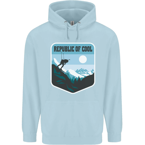 Republic of Cool Skiing Skier Ski Childrens Kids Hoodie - Picture 61 of 84