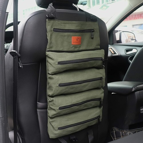 Multi-Purpose Roll Up Tool Bag Wrench Roll Organizer Pouch Car Camping Gear Bags - Picture 17 of 21