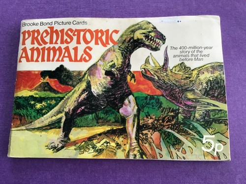Prehistoric Animals a full set of Brooke Bond cards in album 1972