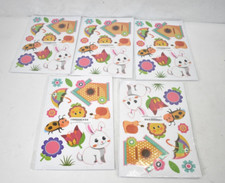 Lot of 5 Packs Spring Window Clings Stickers Hello Spring 122 Piece/Pack