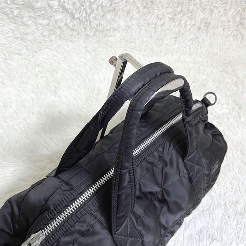 Porter Yoshida & Co Tanker Duffle Bag Boston Bag Black Auth 44 x 25 x 16 cm - Picture 8 of 16