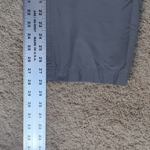 Pantalone Columbia Uomo 32x28 Grigio Cargo Convertibile Pantaloncini Ripstop Nylon - Foto 14 di 14