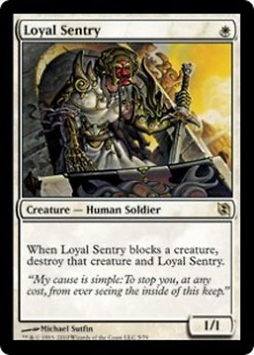 *MRM* FR/VF 4x Loyal Sentry - Loyale Sentinel MTG Duel Deck