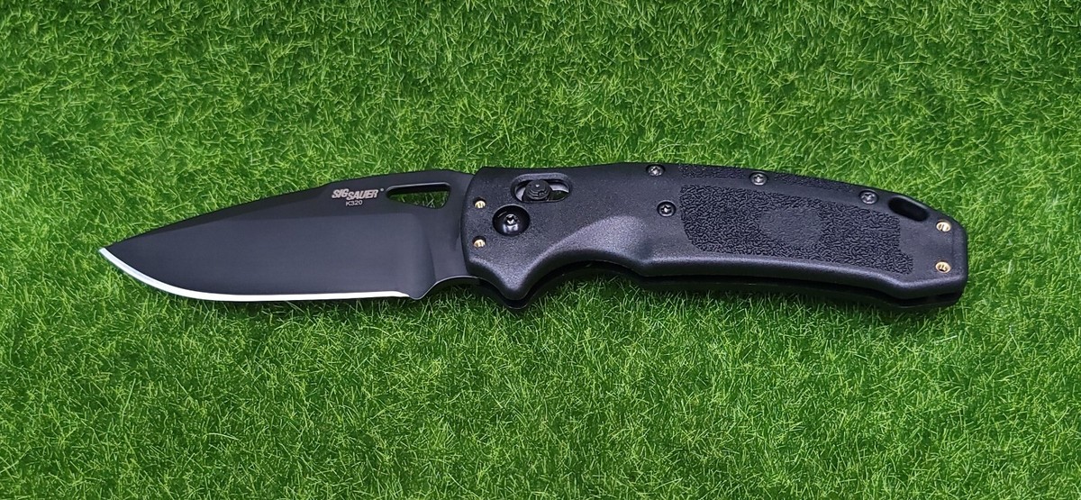 SKEG 9.0 FIN ORG GG BLK/CLR ロングFIN 新品激安 Hogue Sig Sauer K320 Nitron ABLE Lock S30V Drop Point Pocket Knife