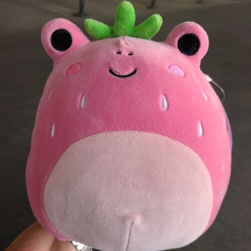 Adorable 8-Inch Strawberry Squishmallows Frog Plush UK