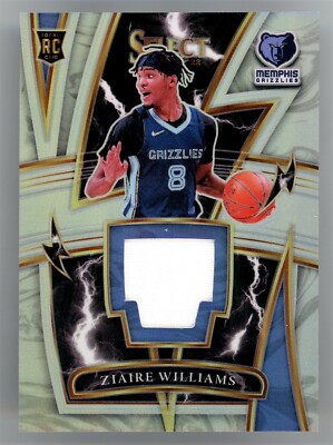 2021-22 Panini Select Ziaire Williams #Sp-Zwl RC Patch Prizm Silver 