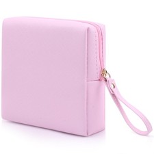 Sanitary Napkin Period bag for Women, Sanitary Napkin Storage Bag, PU Leather...