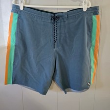 Billabong Board Shorts Mens 36 Blue Striped Recycler Dbah Lo Tide Swim Trunks