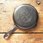 Vintage GRISWOLD Cast Iron SKILLET Frying Pan # 3 LARGE BLOCK LOGO - Ironspoon