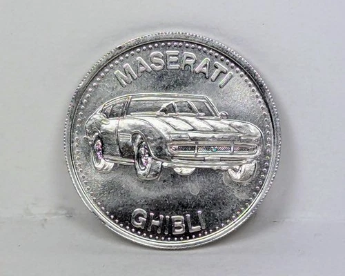 Hot Wheels Redline 1972 Maserati Ghibli Shell’s Coin Game Token (#2)
